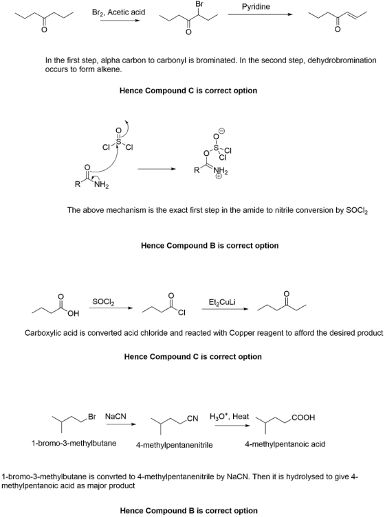 Pyridine Br2, Acetic acid In the first step, alpha carbon to carbonyl is brominated. In the second step, dehydrobromination o