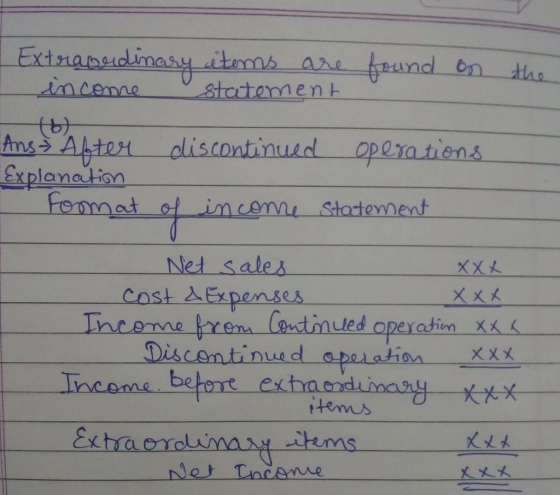 Ans Aten pliscontinued operatien Explana ion room at în cerne Statement Net sales Cost Expenses atian be rt extam ttems dems