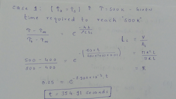 ( 7 = 1s 1 2 case 1: time required to T-sook – GIUGN reach sook 7 - Too - ht Sclc e V To - To La = 50xt As TIR?L 400x1600X