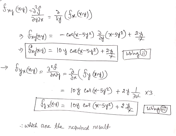 Eray (M4) =d?f dydx - sỹ (Fre (why) = + faylang) = a cos(544) 3(x+542) + 27 Freywny) = loy cas (1-542) + 24/4 (using fyr Cy)