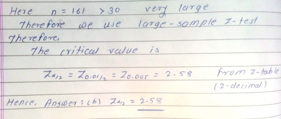 Here n 16130 vetlage There fore e se lagesomple z tesf The re Porc The citical value is Ka12ーブ0.0リっーブ0.005 ~ 2.53 m 7-table (