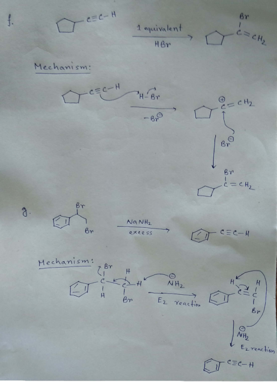 CC-H Br 1 equivalent c=CH₂ Hor Mechanism CECH Cc=c-н H- Br - CH₂ Br (=CH₂ Br g. Br Na NH₂ excess Erc=c-н Mechanism: CH NH₂ -