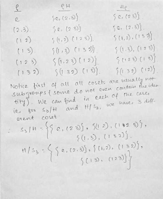 al He e PH se, (2,3)} Se (23) (2,3) Se, (23) se, (2,3)}. (12) 5 (1,2) (123) 5 (1,2), (139) (13) $(1,3) (132) $(1,3), (123) (1