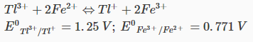 3+ B E0Tlst/Tt-1.2 0㎡ソTyt = 1.25 V, E0Fest/Pe2+ = 0. 771V ; Epest /Fe2+ =