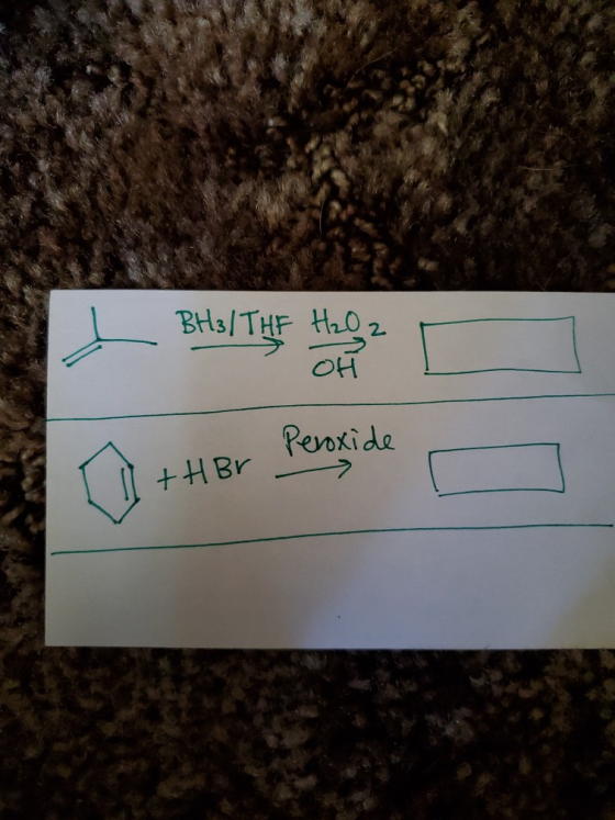 BH3/THE H₂O2 OH HD Peroxide +H Br