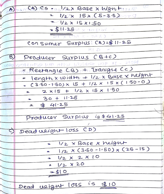 t.2G X1 $41.25 Producer Susplus is $ 41.25 | 〈2 c 3:50-1, 50) x C26-15 ) Dead eaai toss is 1 O