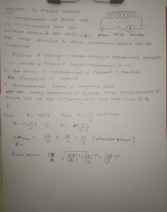 Answer to discuss crrown 10000002 cine in measurement we should Look at all components that can 44 А produce entor & see whic