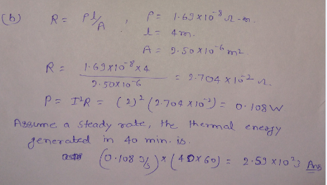 : 9-704 xn Assume. a Steady vote, the hermal enegy neratedl m 4o min. is (0.rox ⅔)(40) r 60): 2 SJx10MA