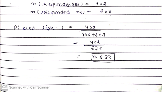 mayesponded yes ) = m Cells poded 20) = ५०१ 233 Ploied Lion) %3D ५०२ ५०२+233 ५०२ 635 ८ o. 633 CS Scanned with CamScanner