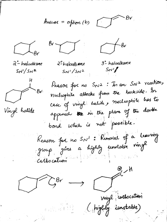 Ву Ansues = ephon (b) BY a haloalkane SN/SN2 2haloallan 3haloalkane SN SN/SN2 Reason for no SN2: an SN2 Yeadhon, Ву. nudcop
