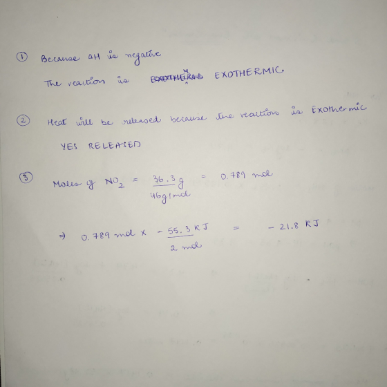 Becanae aH a gase The veautio SAKOUE HLELRANE a EXOTHERMIC A 2 Heat wil be released because ne veautionia Exother mic YES REL
