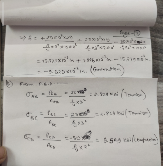 278=+20x105x20 + 20x108x10 – 30x10²x18824 Page - I x 3? x 15X105 4x33x15X10 & A 2+2 15305 = +3.773x103 in + 4.886x103 n., ~
