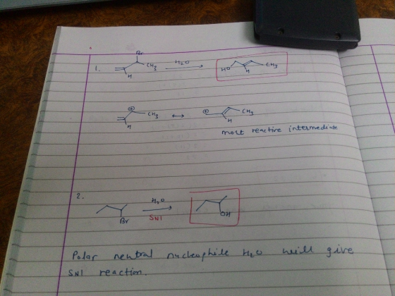 CH₂ - CH₂ & most reactive intermediate 2 - 40 OH SNT nucleophile HO will give. Polar neutral SNI reaction