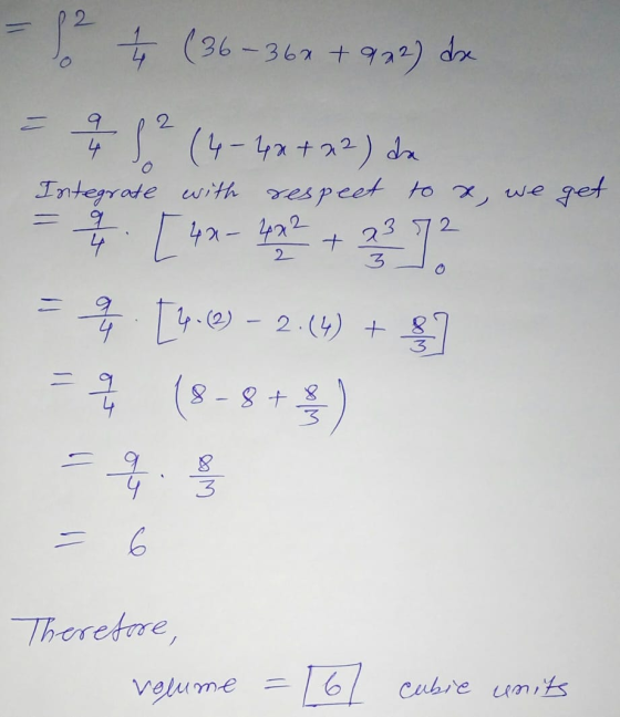 = (36-367 +922) deze = 12 (4-4*+22) de Integrate with respect to x, we get = [ 48 – 42 + 2372 = 3 [4.) – 2.(4) + $ = (8-8 + $