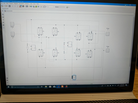 File Edit View Display Diagram Simulation Analysis Code Tools Help Normal Pulse P1 P2 IUI UI Pulse IUl P4 P3 04 D1 2-44 PM 4/