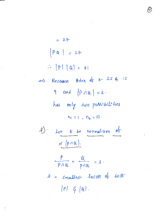 P a 2 Because adeq 9 and tPAA-3 has oly hoo possi bil tiea P - etk be normali (pna) РАД na Smallest- facta both