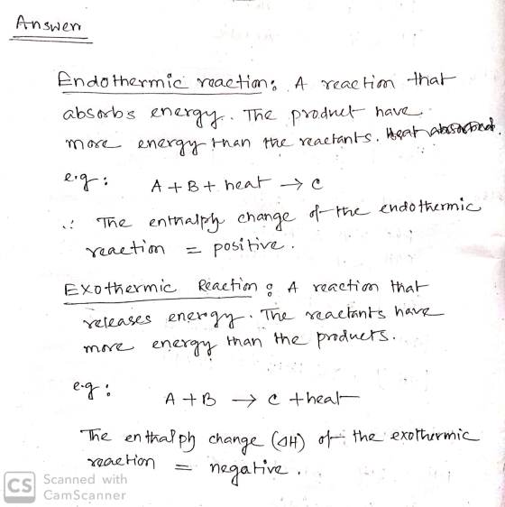 Answer mic Endothermic reactions. A reaction that absorbs energy. The product have more energy than the reactants. Heahans er