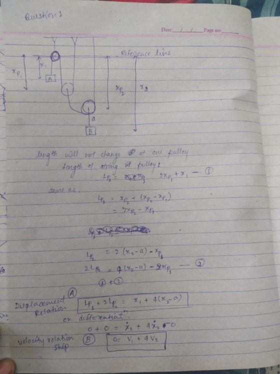 且uxstion Date:7Page no: gthill et change ot ous pulley 2 L en debereatat