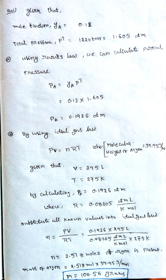 e ny earits lais , we can celculst Pattiel Pnessune PA 0-1926 cd m y wirg ideal es ishr「Molecular . Pv= nRT :39.95 3uen 뼝 cal