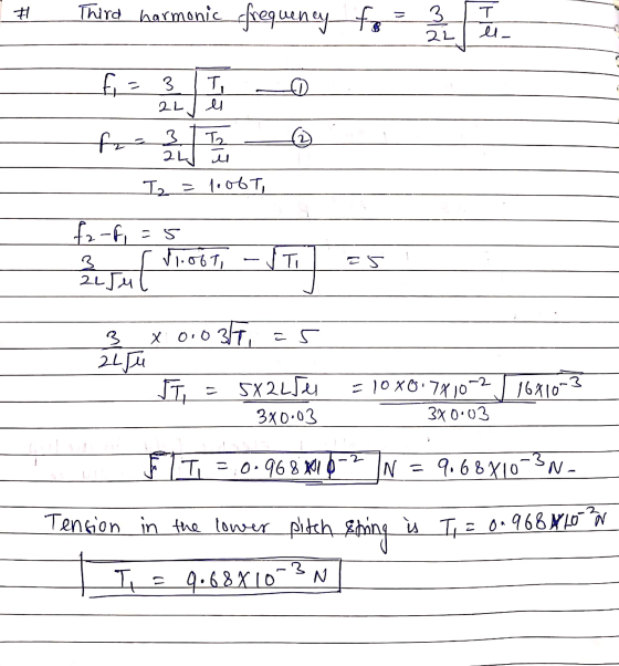 # Third harmonic_cfrequency-fo T 3 22 el- F = 3 Ty 0 2L e f = 3 To 24 u Iz = 10067, = 5 fa-fi S LLL usul 11.067, ST. 25 3 X 0