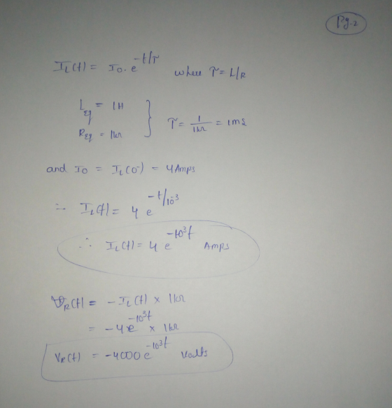 Pg. 2 Tictl= Toe where ?= HR L = 1H 9 T= =lms ir Reg llen and To = I co-) = 4 Amps 103 - Title 4 e -403 ICH = 4e Amps VRCH =