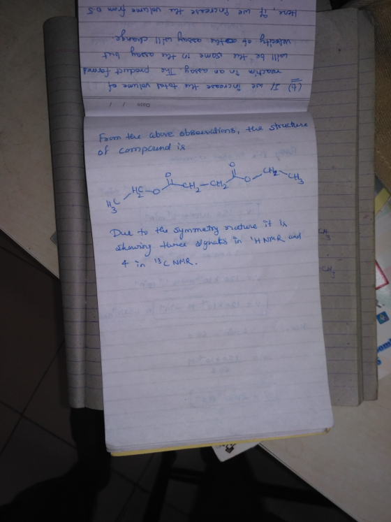 Faorn tee above obsovations, tes structne of compound НС