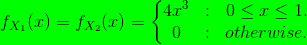 4.0 : fx,() = fx (2) = 0<x<1. : otherwise. 0