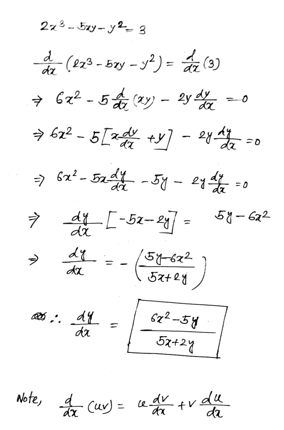 223 -- bzy- y2- 3 d da (223 - 57y - y2) = d dz (3) (Xy) – 2y dy =0 6x² - 5 år de Cay) > 622 - 5[zas ty dx zyky da =0 => 6x² -