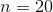 n = 20