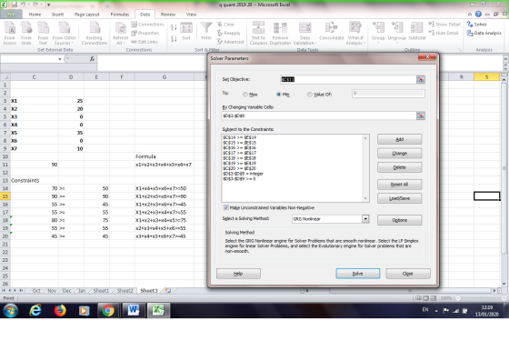 File Home Insert Page Layout q quant 2019 20 - Microsoft Excel Formulas Data Review View Connections * Clear Properties Reapp