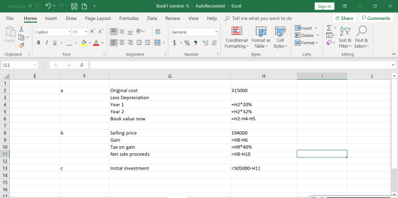Book1 (version 1) AutoRecovered - Excel AutoSave Off Sign in Share File Review View Help Tell me what you want to do Comments