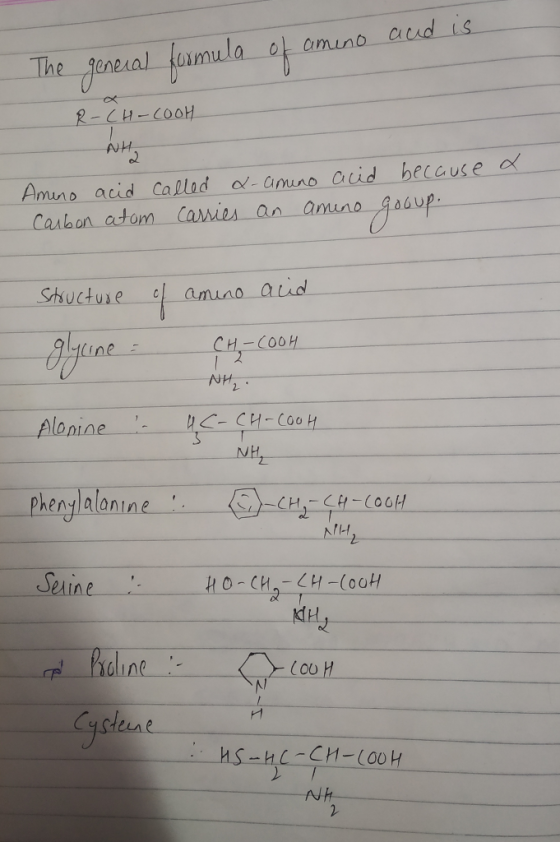 The general formula of amino and is -CH-COOH NH. Amino acid carbon atom called x-amino acid because a carries an ameno gooup.