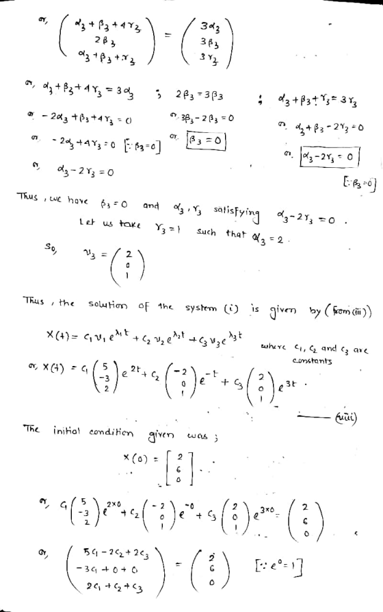 d) 2₂ + ß3 + 483 383 283 3 ß3 az + ß3 +²3 37 ar dz + B3 +4 %3 = 303 3 233 = 363 03+B3+ Y3-373 ~ 38, -233 = 0 - 203 +B3+4 Y3 -