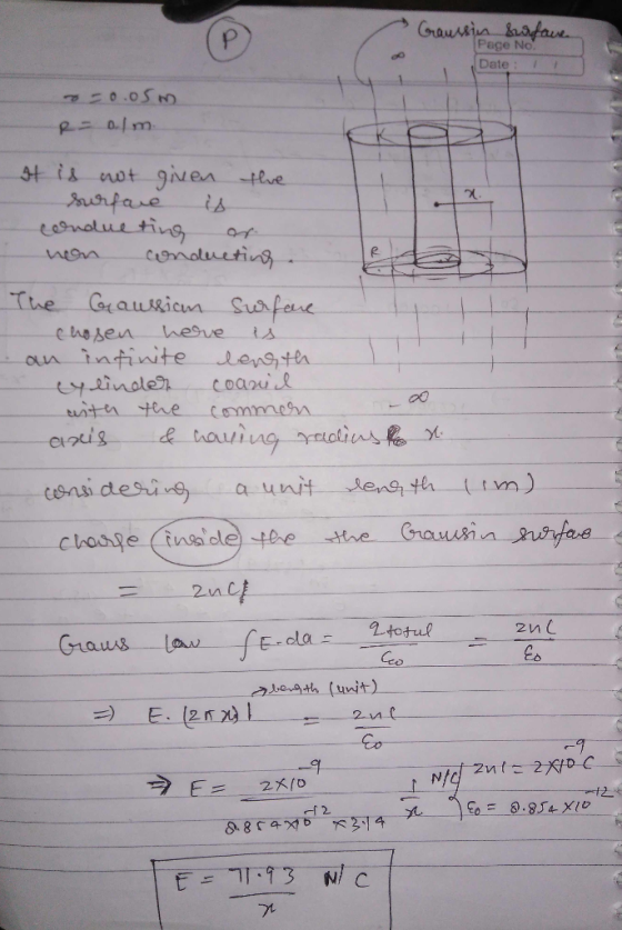 Page No Date: P-ニ0.1m is not gien the Sua chosen Wesvets an intinite Jenstha f E-rela.---..2totul (uit) Lou)_