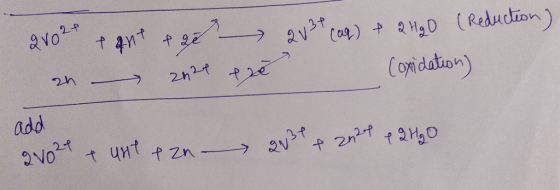 2002 + ant & get 2024 (aq) + 2 H2O ( Reduction) an zure eză Coxidation) add 21024 & unt tzn - 23 & 20 24 + 2H2O