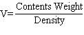 1_ Contents Weight V=- Density