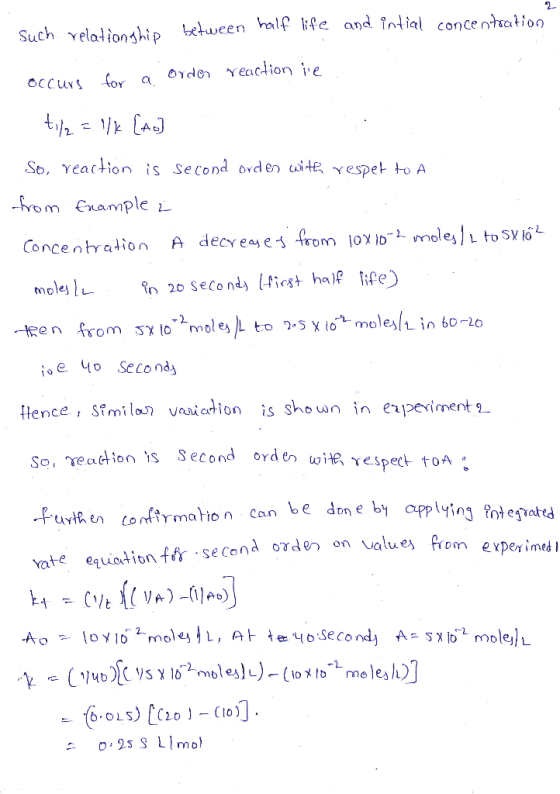2 Such velal İon2hi p khueen half life and indial conce nhcMoo e0 Secood #ence , Simi loun vaiation is shown in enpei ment re