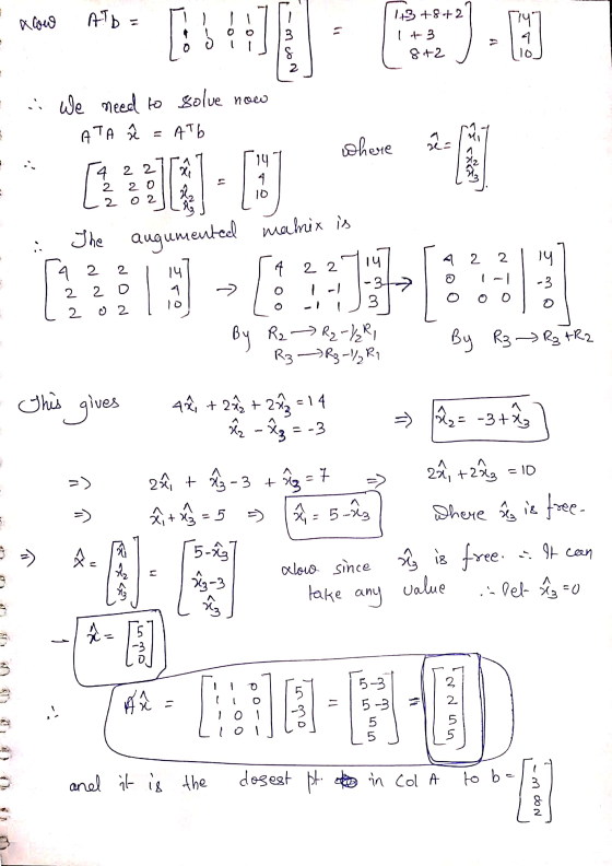 alow ATb = ГЧ 11 1.3 +8+2 +3 8+2 10 & 2 . We need to solve now ATA Atb where sê 2 Xi ( 1 14 4 10 4 2 2 2 2 0 2 02 1912 - The