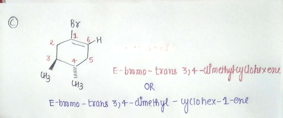 11 6H E-bromo- trans 384 -Amethyley Cohexene CH3 CH3 OR E-bomo - trang 5)+ - dĩme 8 tạ - Clohex-1-end