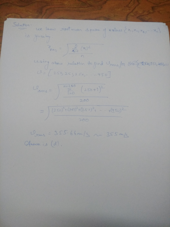 Solution we know root mean square is givenly RMS n cusing above relation to find berns for sale, 251, 252,- .450 e [250, 251,