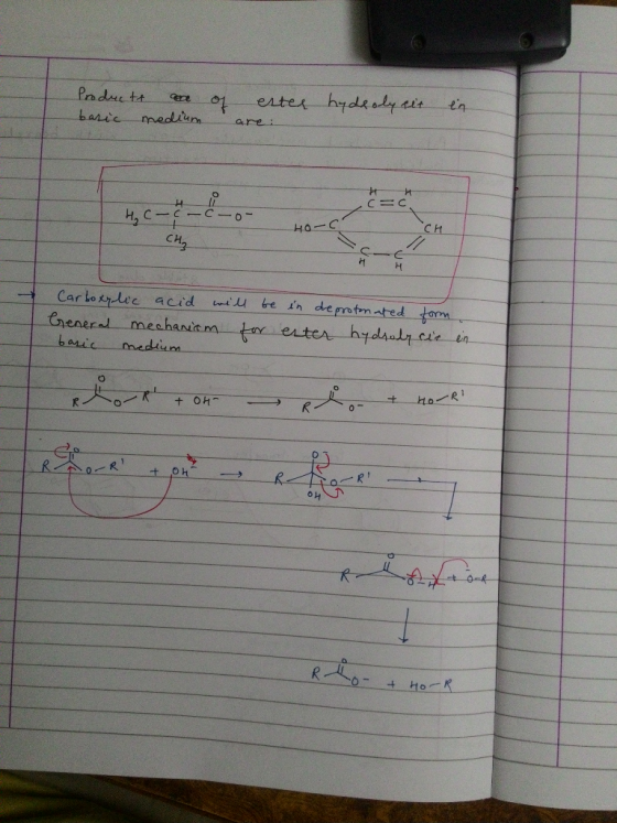 Products are basic medium of estee hydroly sit are: in HH 1 # HC- & tul C-CC но - С CH₂ TULUI UE Carloerlic acid will be in d