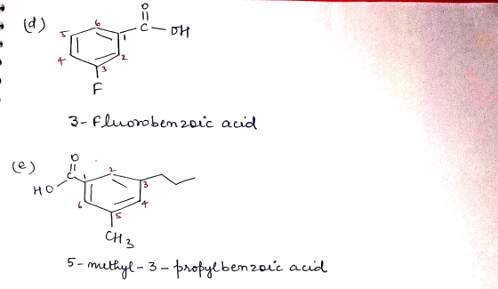 - OH 3-fluorobenzoic acid HO си, 5-methyl-3-propylbenzoic acid
