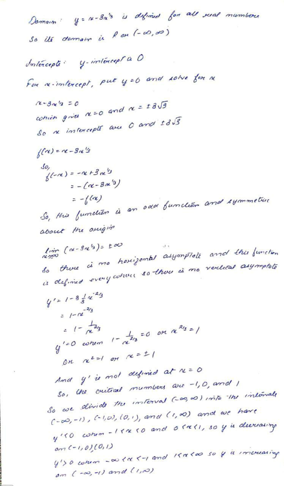 all real numbers Domain: y = ne-3x is defined for so its domain is Ron (-Do) Imtercepta: y-intercept as a Fore re-intercept,
