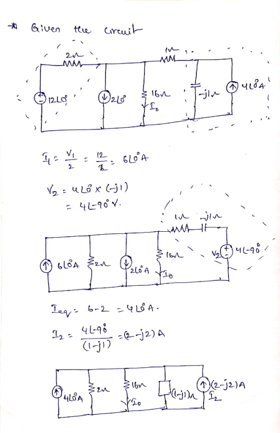 * Given the circuit ini. , . .. 2n . MM. Tjin Tailu @ LOA @ ulia 1210 & Ibn (02/0° VI 4 = 4 y = 12 - GLOA Vg: Ulox Gj1) =