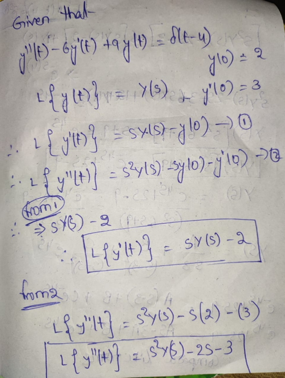 Given that g!)-6jt) Hay 19). Sle-y) yo) = 2 fyty}v= Y(S) y10) = 3 {ytoj r= 5xls)-yl) – 0 2{y:)) = 32415) -1)-910) - from SYG
