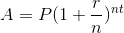 A = P(1+