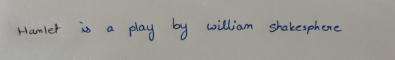 Hamlet is a play by William Shakesphere