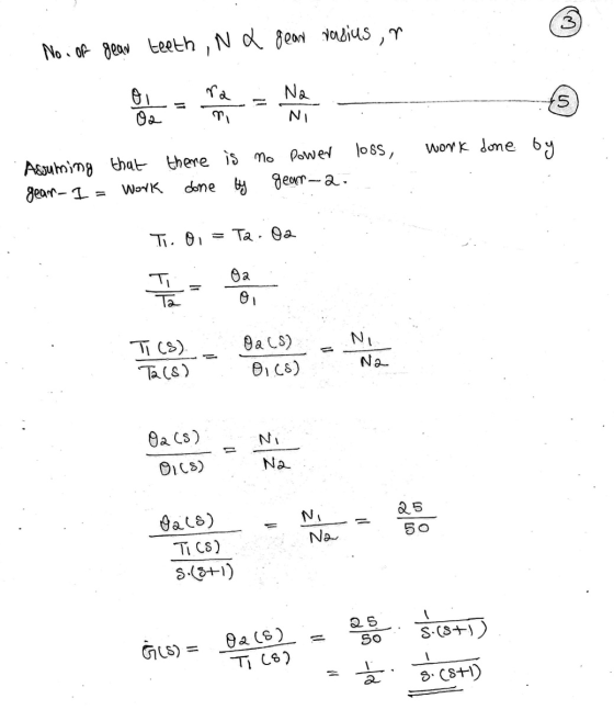No of gear teeth , Na gear rasius , n n NA NI work done by Assuming that gear-I = work there done is no by power loss, geam-a