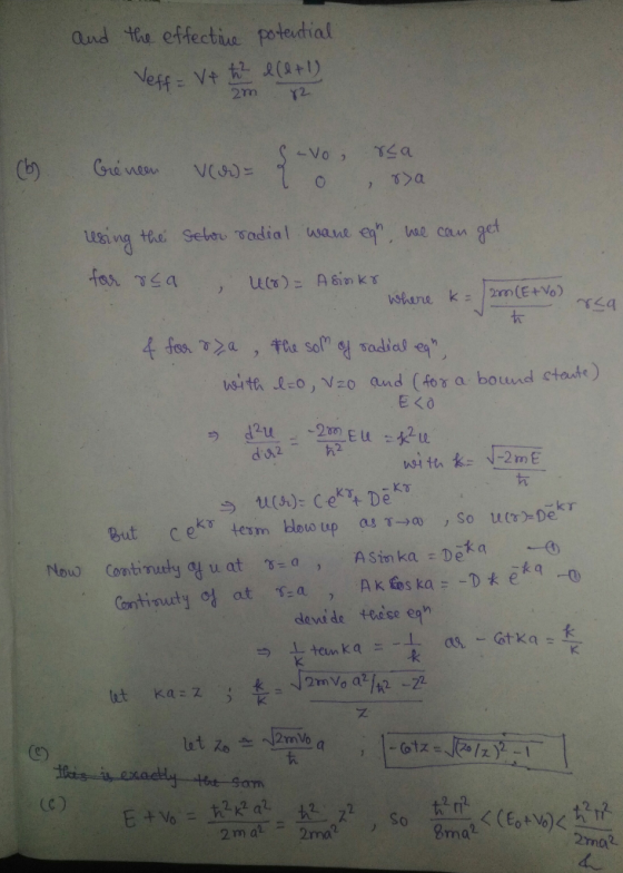 and the effective poteudial -Vo, Ss a using thei Set sadial usave e e can get E KO , so u(T):Dekr ag γ→0 but CeKT term blow