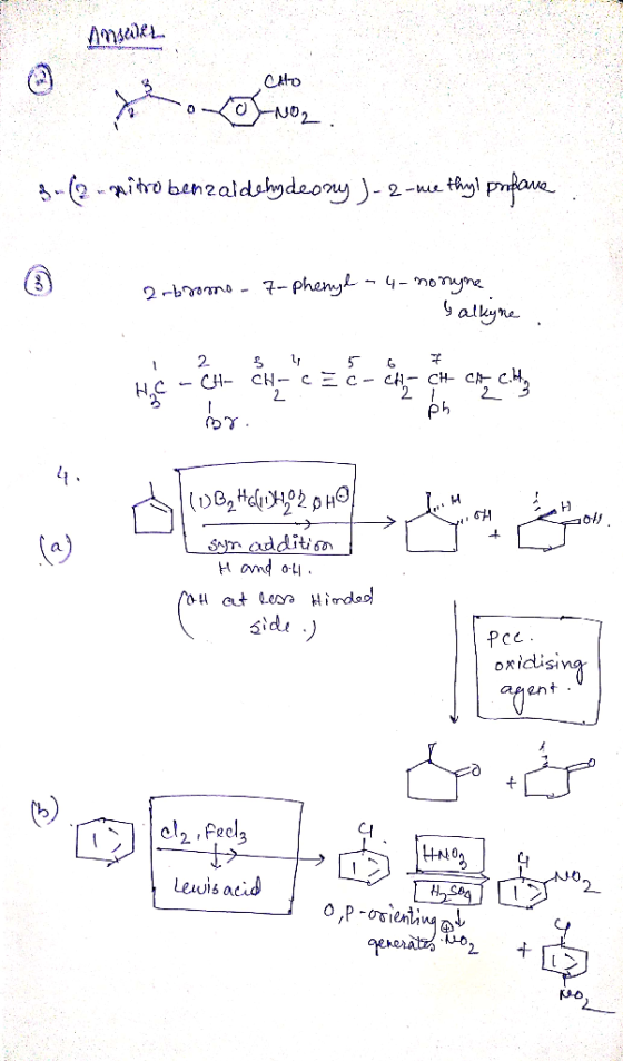 NO2 5-2-ihro benzaldsbydeony-2-e tyl pae 2-bomo-7-Pheny-4-nonyne allyne 2 H.C-CH CH- cEc- cH- CH C C 2 (De,#d2 SNm additio Ho